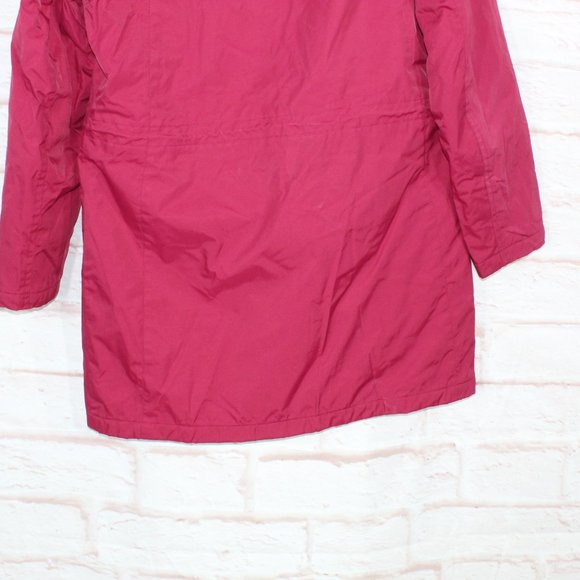 LL Bean Red Nylon Hooded Lined Warmer Winter Jacket Size L Reg - Picture 6 of 9